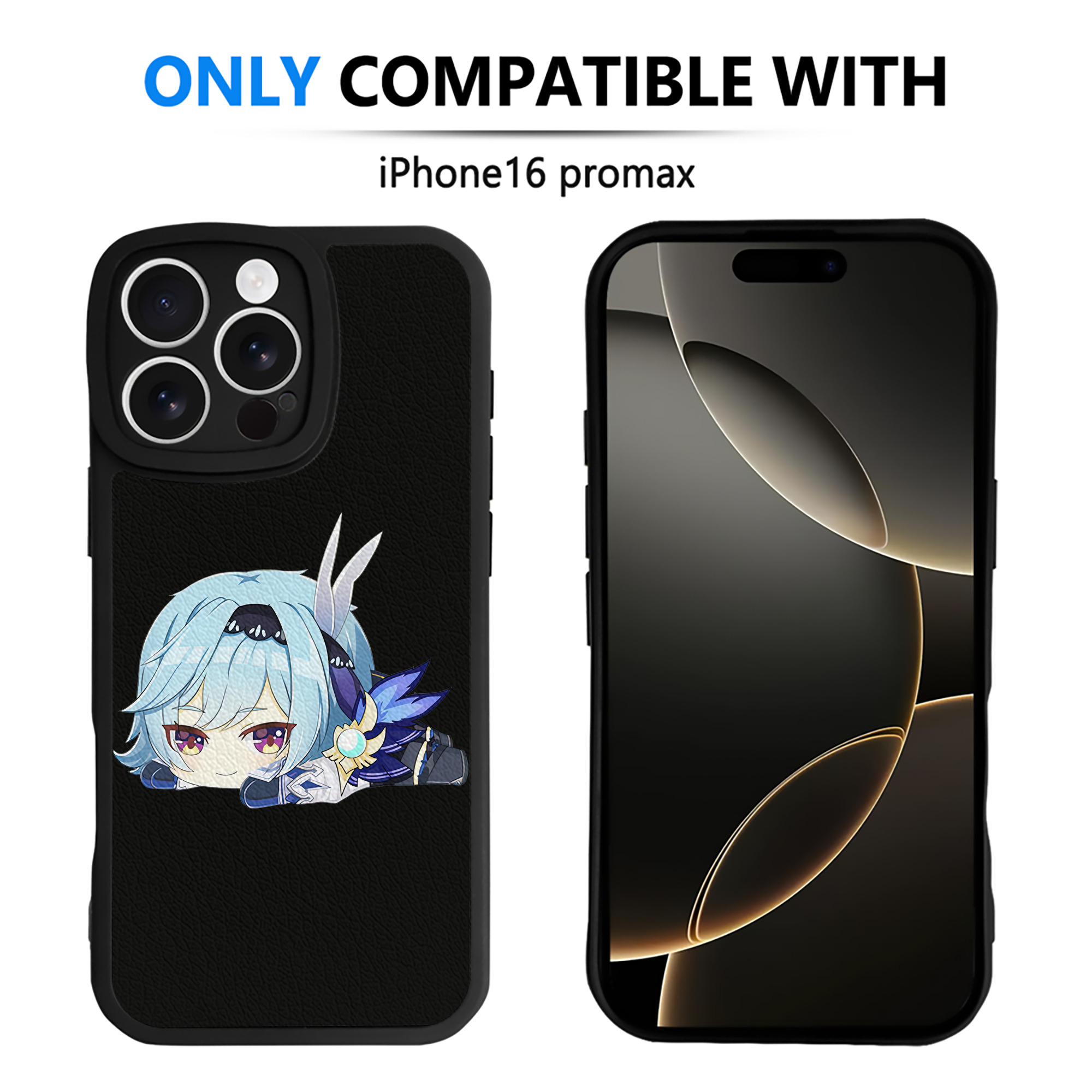 げんし神 优菈 ゆうら genshin Yūra 【iPhone 16シリーズ対応】シリコンスマホケース（レザー調） 材質：シリコン